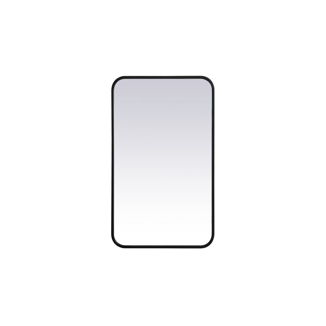 Elegant Lighting MR801830BK Modern Evermore Mirror Black