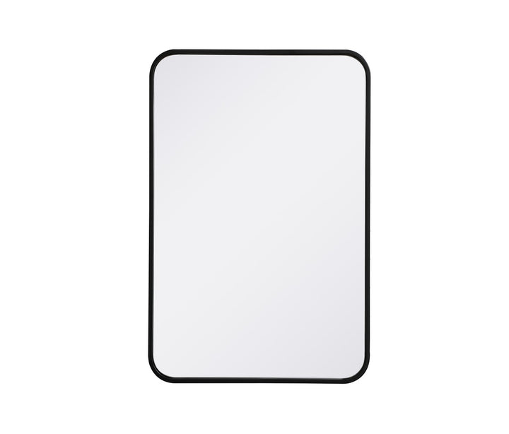 Elegant Lighting MR802030BK Modern Evermore Mirror Black