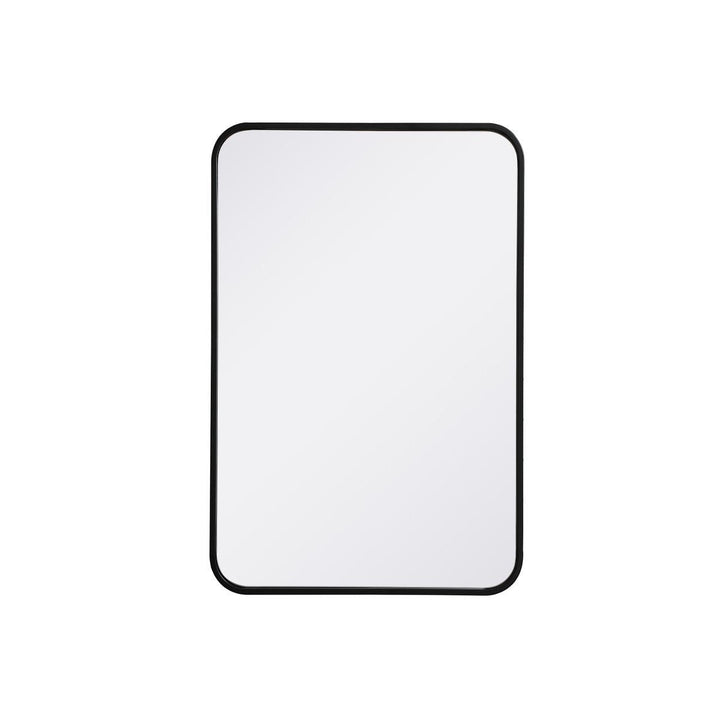 Elegant Lighting MR802030BK Modern Evermore Mirror Black