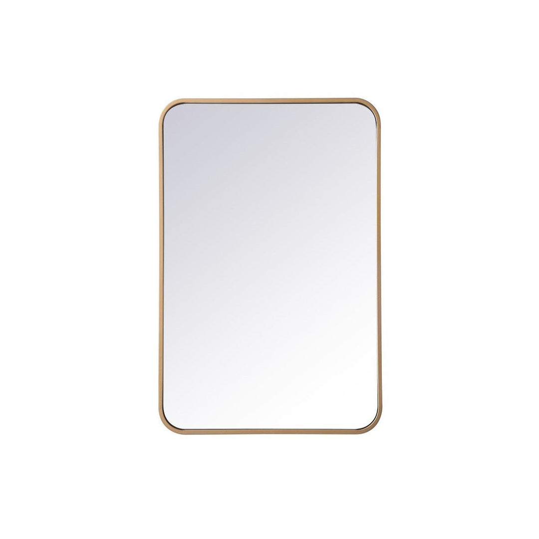 Elegant Lighting MR802030BR Modern Evermore Mirror Brass