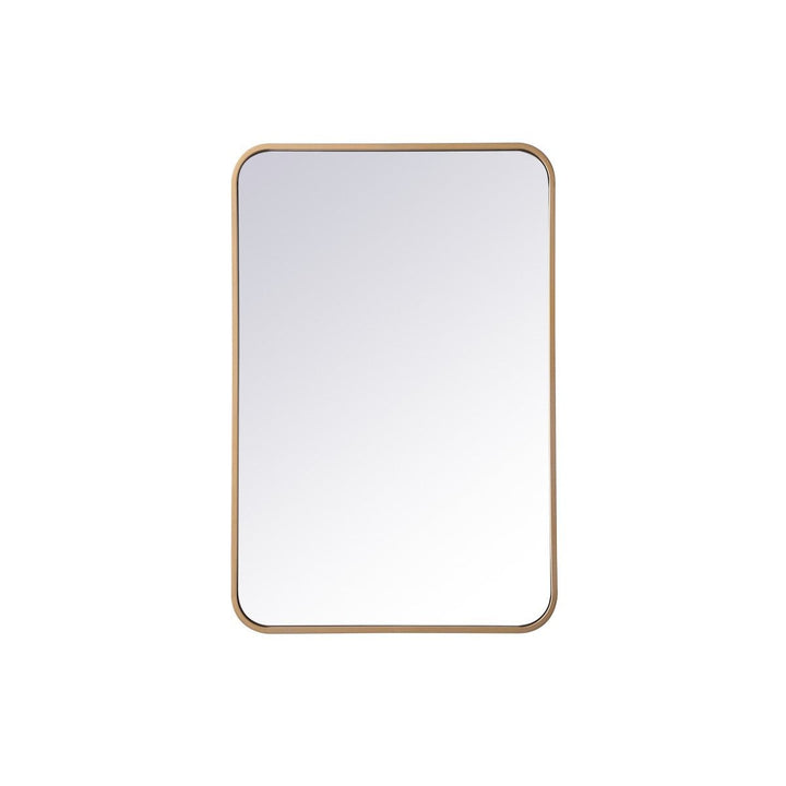 Elegant Lighting MR802030BR Modern Evermore Mirror Brass