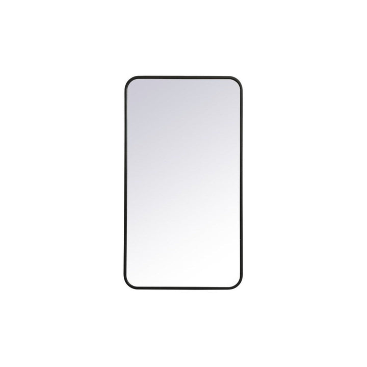 Elegant Lighting MR802036BK Modern Evermore Mirror Black