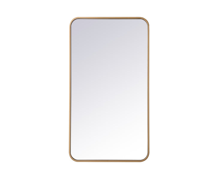 Elegant Lighting MR802036BR Modern Evermore Mirror Brass