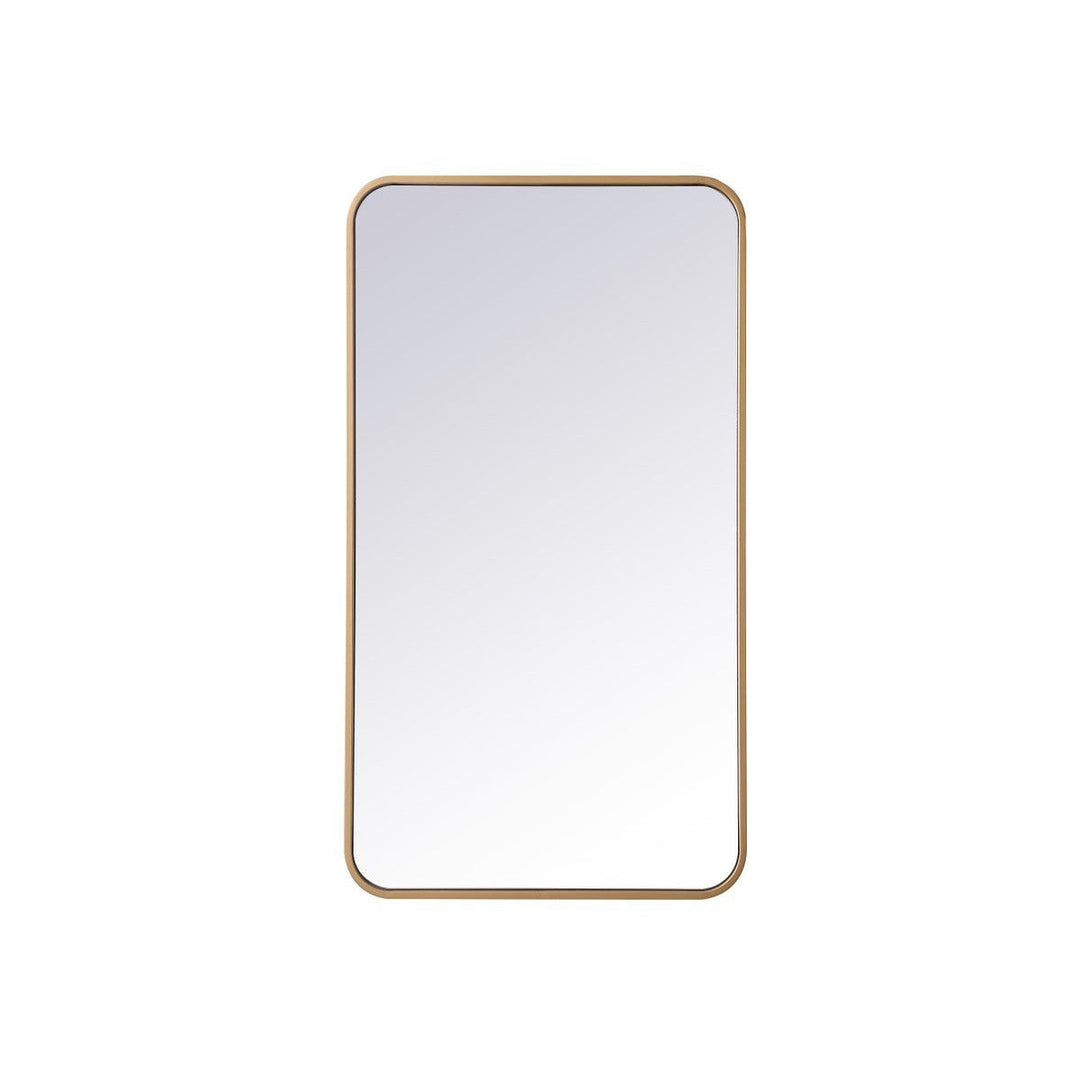 Elegant Lighting MR802036BR Modern Evermore Mirror Brass