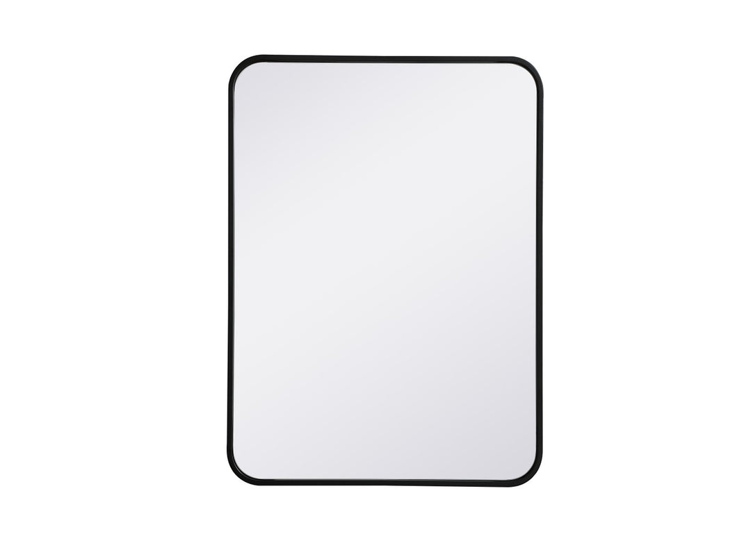 Elegant Lighting MR802230BK Modern Evermore Mirror Black