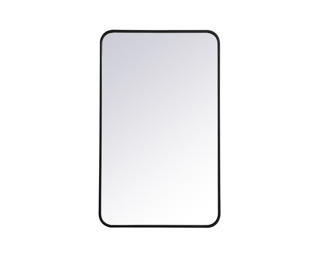 Elegant Lighting MR802236BK Modern Evermore Mirror Black