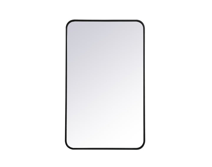 Elegant Lighting MR802236BK Modern Evermore Mirror Black