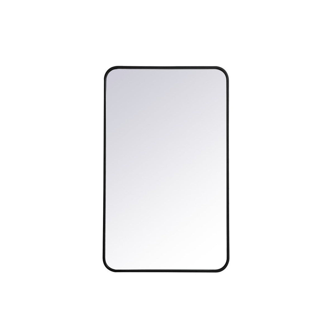 Elegant Lighting MR802236BK Modern Evermore Mirror Black