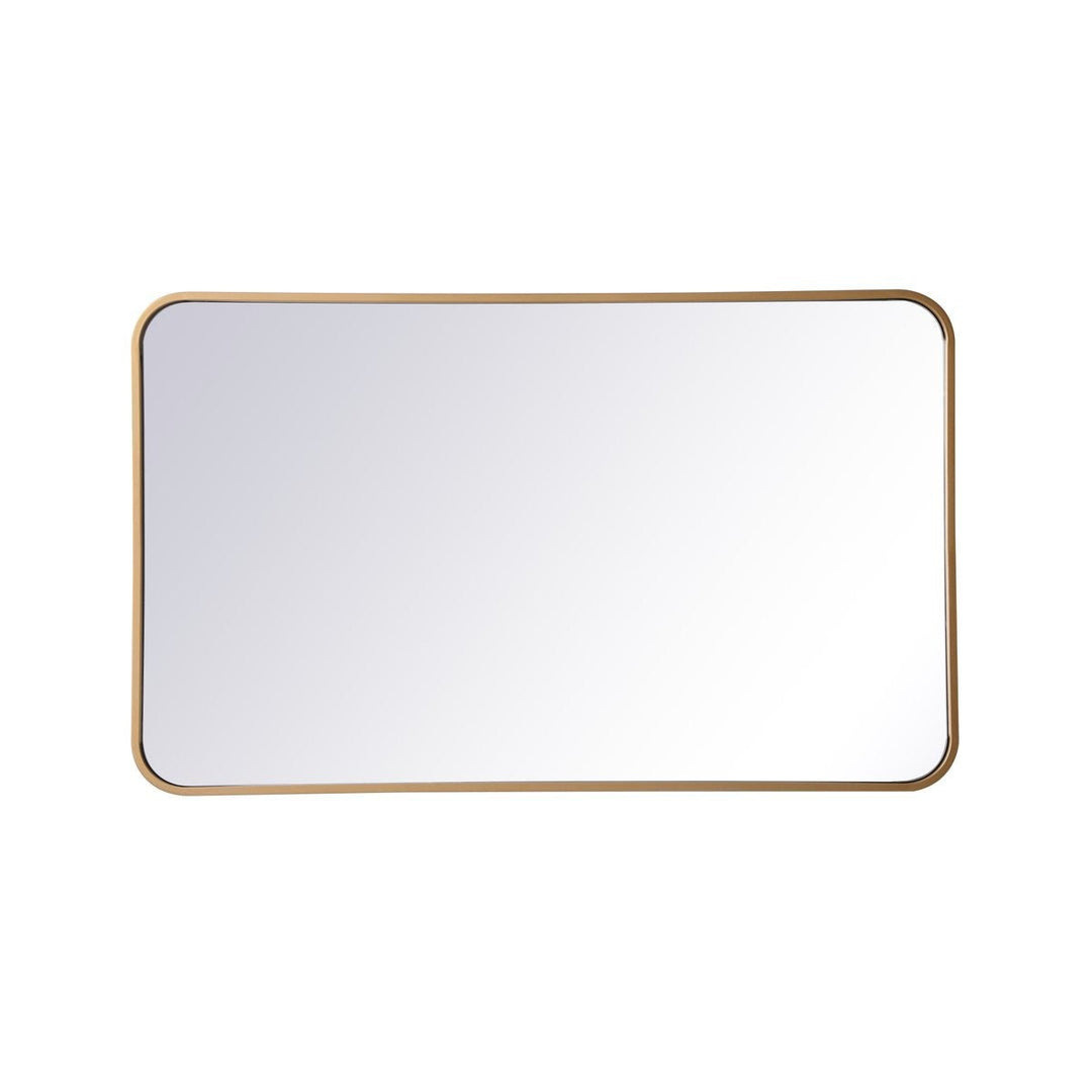 Elegant Lighting MR802236BR Modern Evermore Mirror Brass