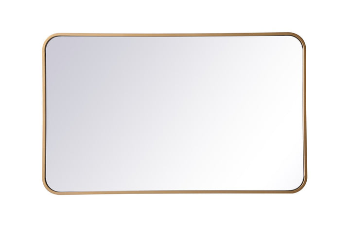 Elegant Lighting MR802236BR Modern Evermore Mirror Brass