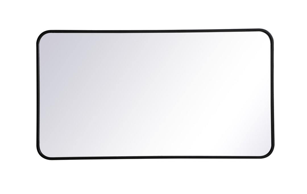 Elegant Lighting MR802240BK Modern Evermore Mirror Black