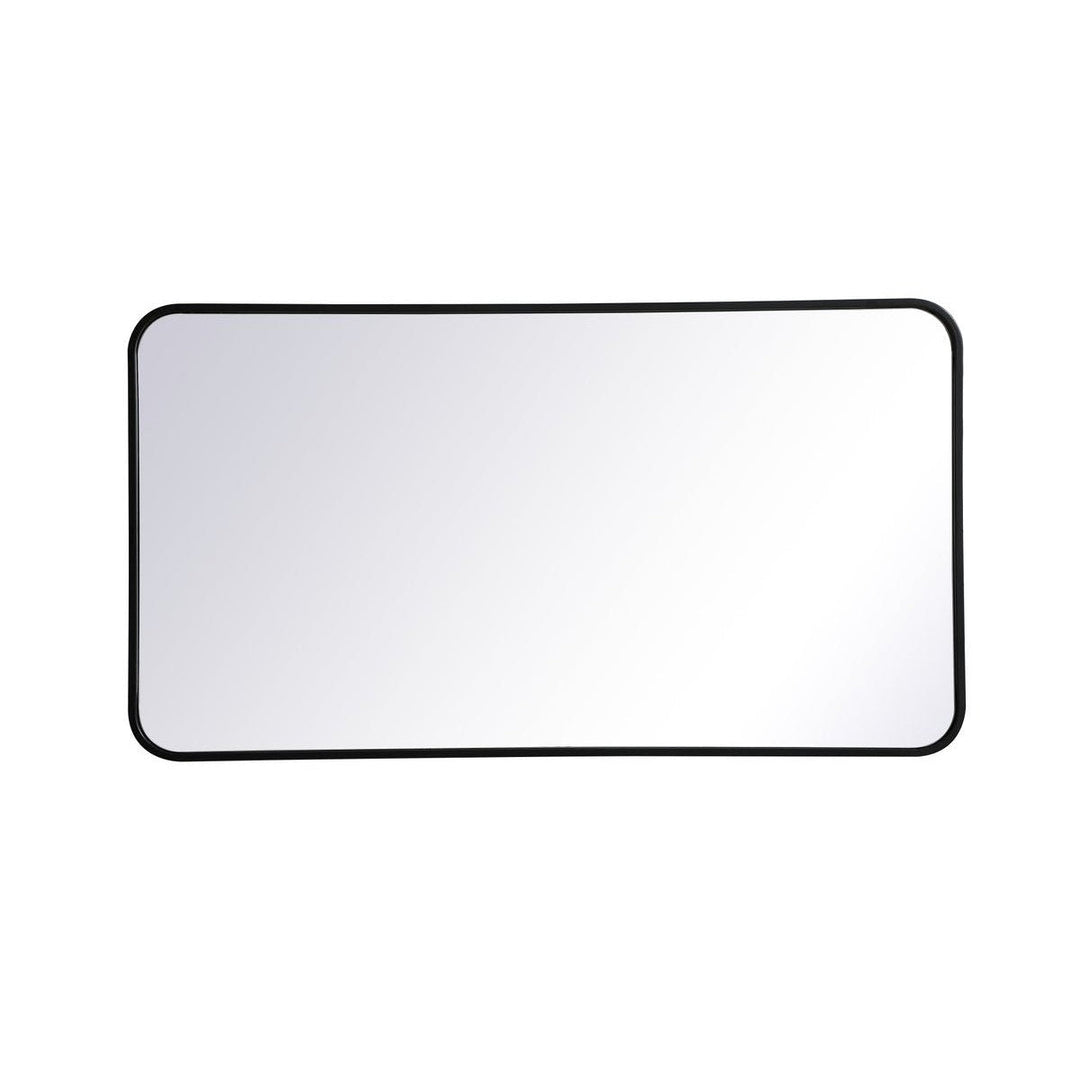 Elegant Lighting MR802240BK Modern Evermore Mirror Black