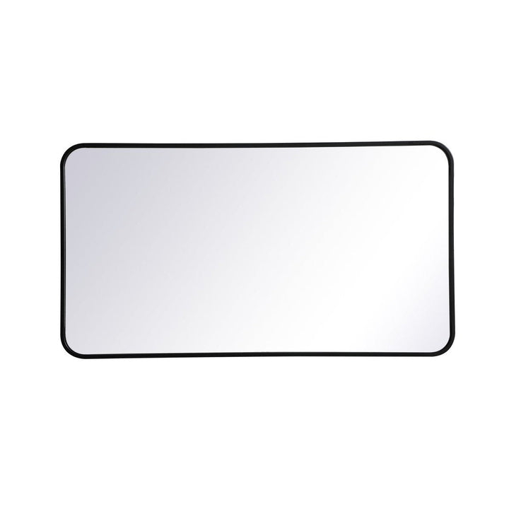 Elegant Lighting MR802240BK Modern Evermore Mirror Black