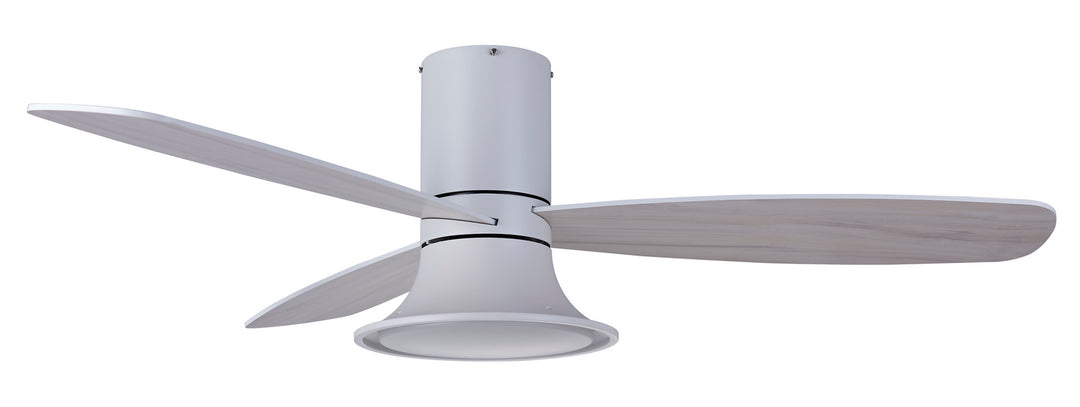 Beacon Flusso 21066101 Ceiling Fan 52 - White, White/ White Washed Teak/