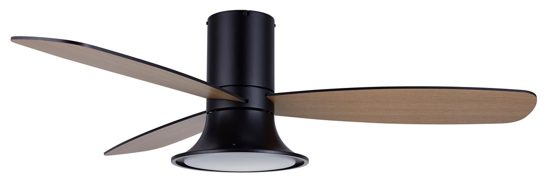 Beacon Flusso 21066201 Ceiling Fan 52 - Black, Matte Black/ Teak/