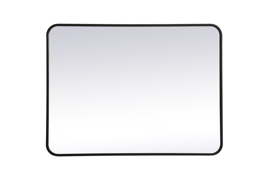 Elegant Lighting MR802736BK Modern Evermore Mirror Black