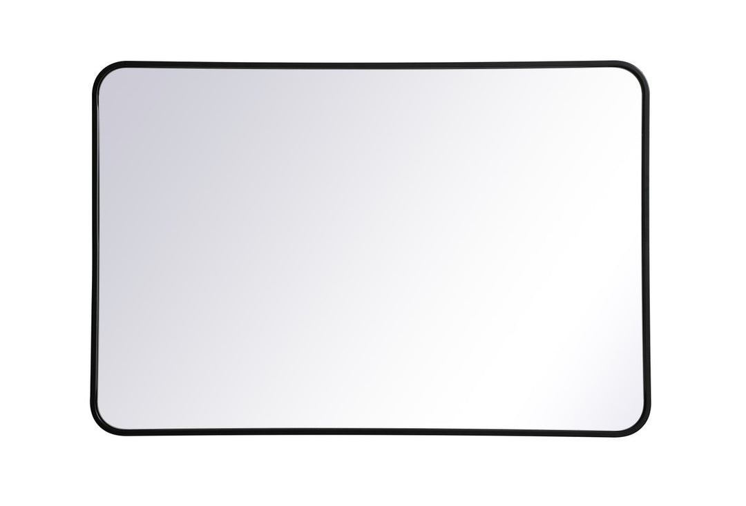 Elegant Lighting MR802740BK Modern Evermore Mirror Black