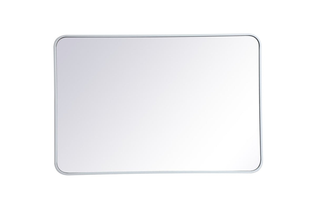 Elegant Lighting MR802740WH Modern Evermore Mirror White