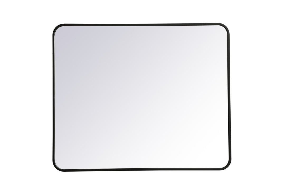 Elegant Lighting MR803036BK Modern Evermore Mirror Black