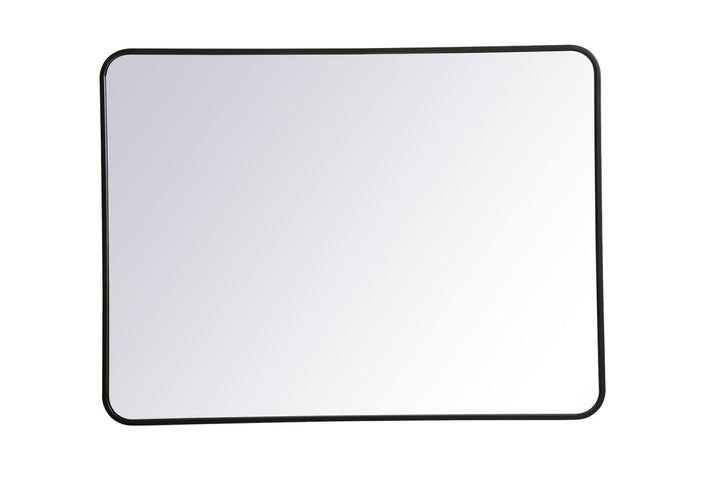 Elegant Lighting MR803040BK Modern Evermore Mirror Black