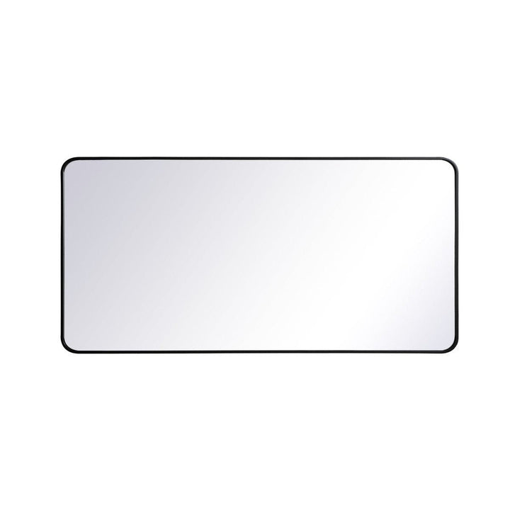 Elegant Lighting MR803060BK Modern Evermore Mirror Black