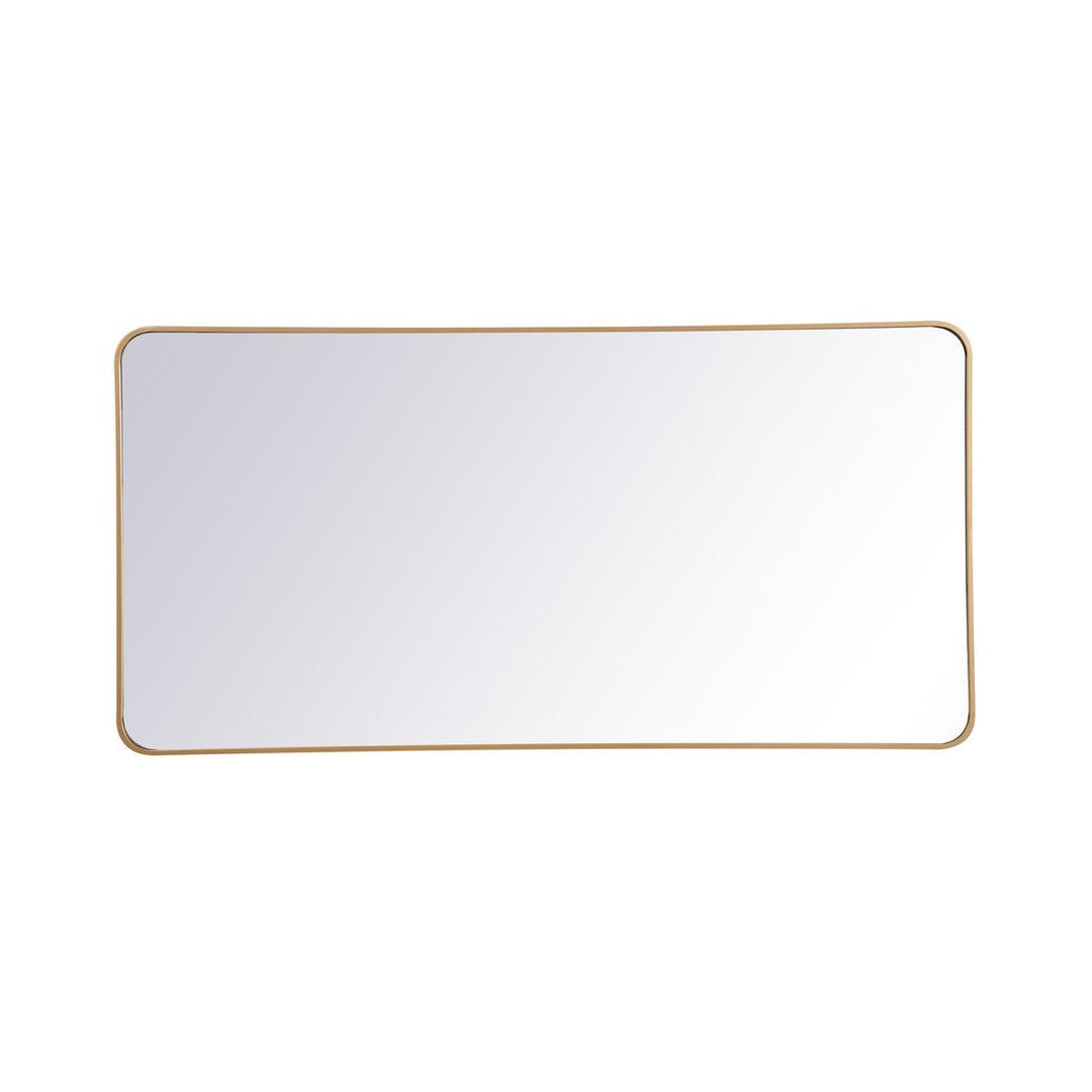 Elegant Lighting MR803060BR Modern Evermore Mirror Brass