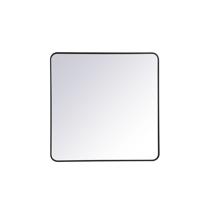 Elegant Lighting MR803636BK Modern Evermore Mirror Black