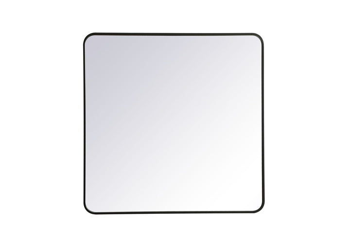 Elegant Lighting MR803636BK Modern Evermore Mirror Black