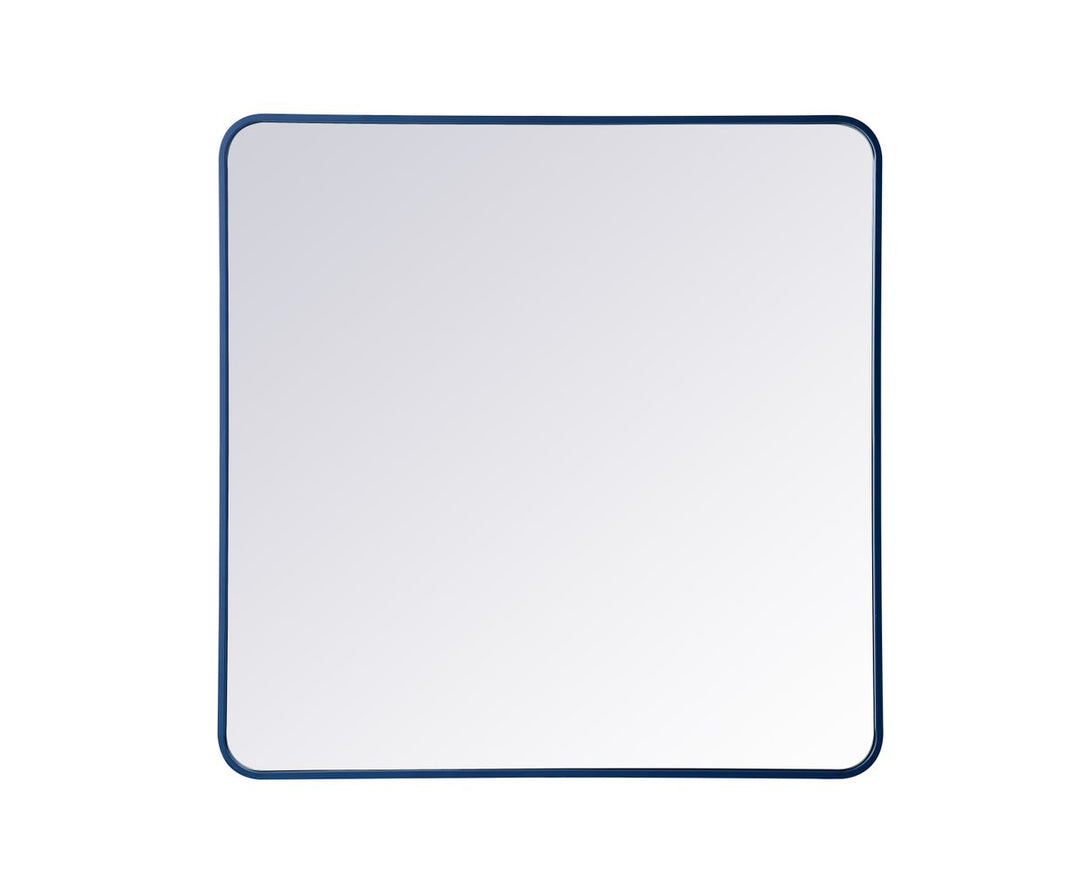 Elegant Lighting MR803636BL Modern Evermore Mirror Blue