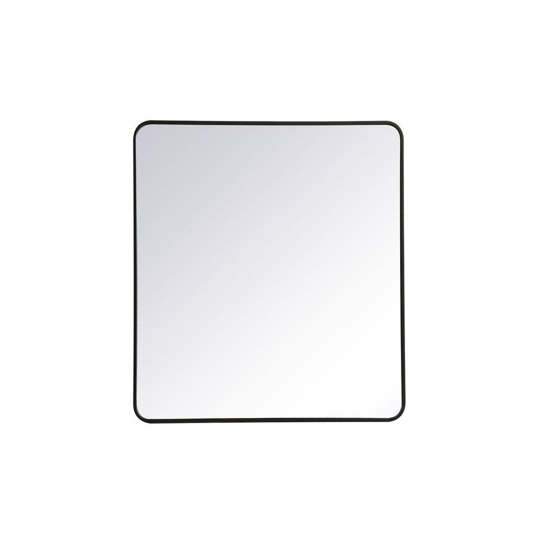 Elegant Lighting MR803640BK Modern Evermore Mirror Black