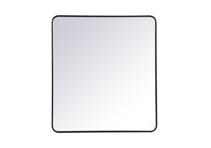 Elegant Lighting MR803640BK Modern Evermore Mirror Black