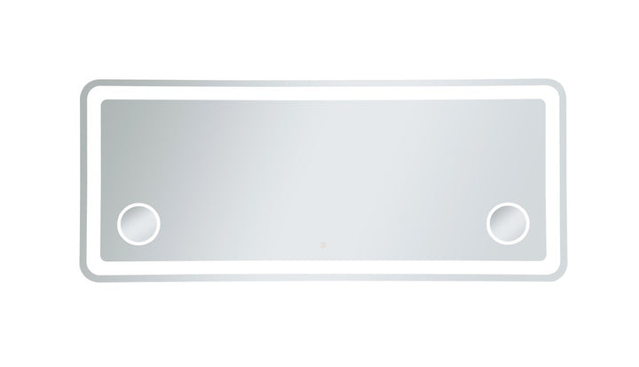 Elegant Lighting MRE53072 Modern Lux Mirror Glossy White