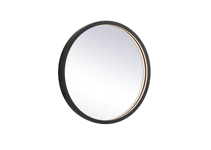 Elegant Lighting MRE6018BK Modern Pier Mirror Black