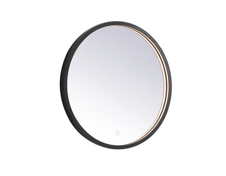 Elegant Lighting MRE6021BK Modern Pier Mirror Black