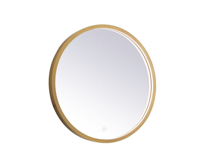 Elegant Lighting MRE6021BR Modern Pier Mirror Brass