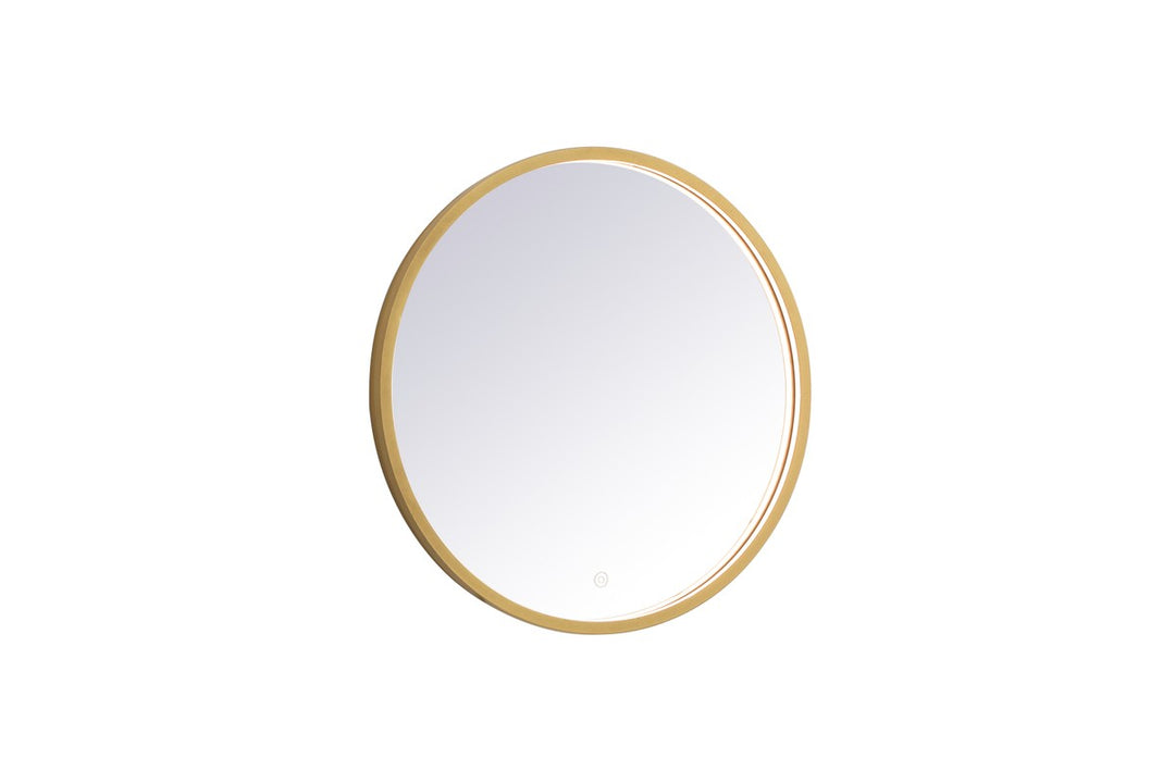 Elegant Lighting MRE6024BR Modern Pier Mirror Brass