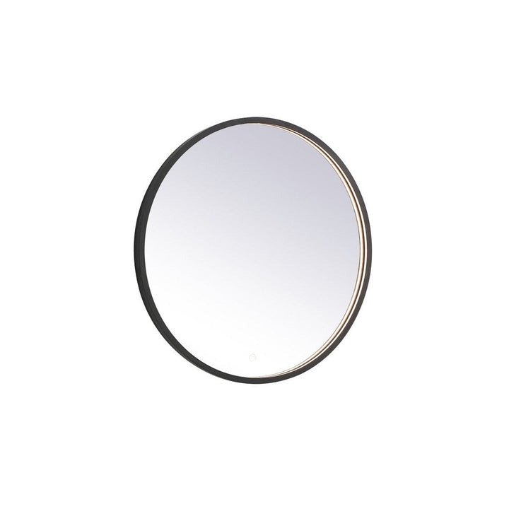 Elegant Lighting MRE6028BK Modern Pier Mirror Black