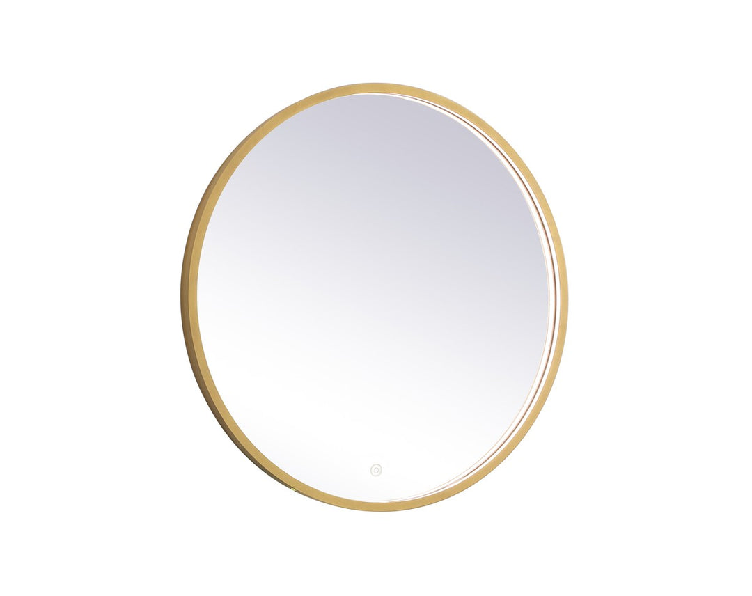 Elegant Lighting MRE6028BR Modern Pier Mirror Brass