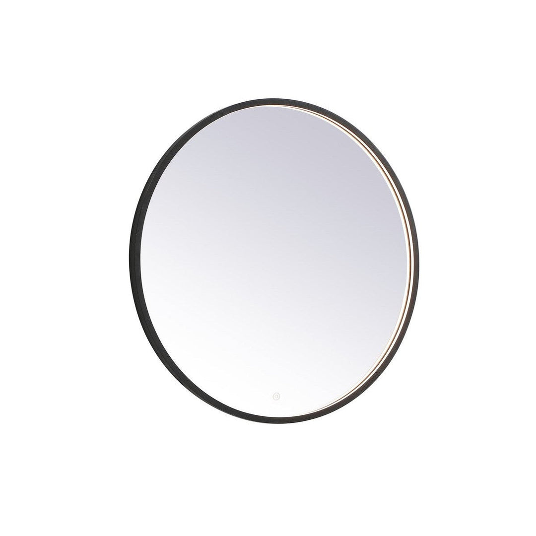 Elegant Lighting MRE6032BK Modern Pier Mirror Black