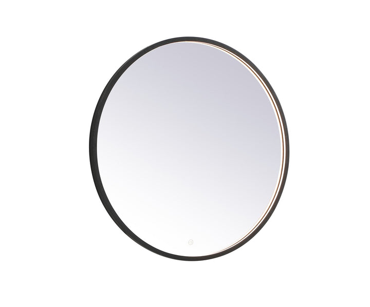 Elegant Lighting MRE6032BK Modern Pier Mirror Black