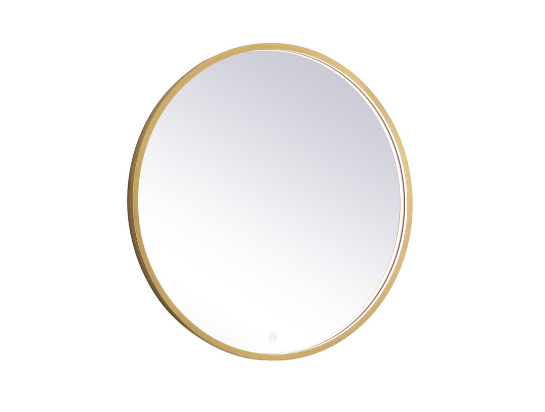 Elegant Lighting MRE6032BR Modern Pier Mirror Brass