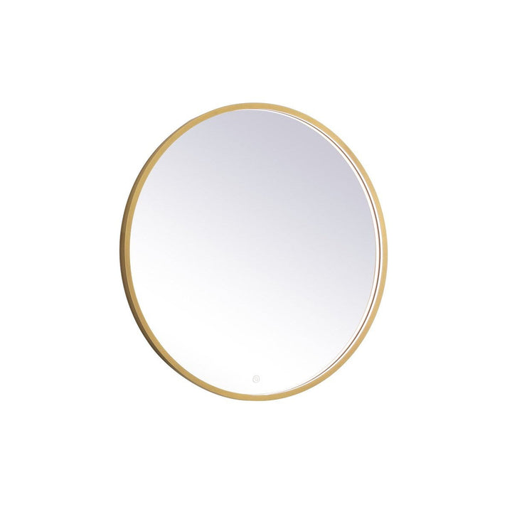 Elegant Lighting MRE6032BR Modern Pier Mirror Brass