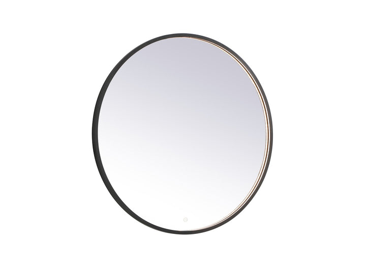 Elegant Lighting MRE6036BK Modern Pier Mirror Black