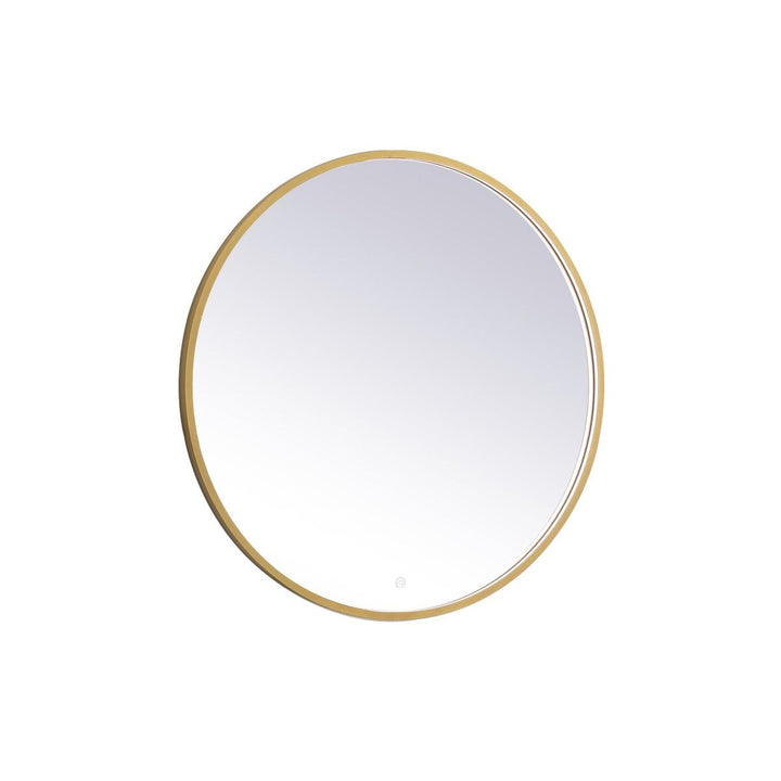 Elegant Lighting MRE6036BR Modern Pier Mirror Brass