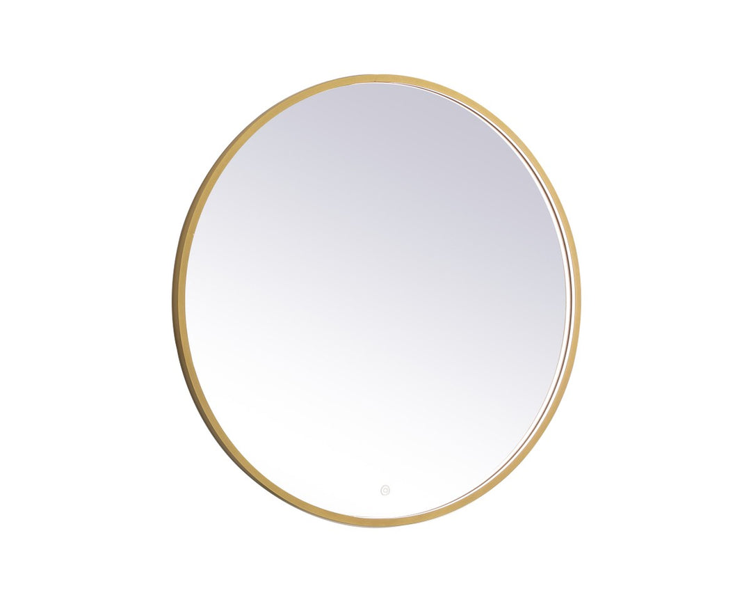 Elegant Lighting MRE6036BR Modern Pier Mirror Brass