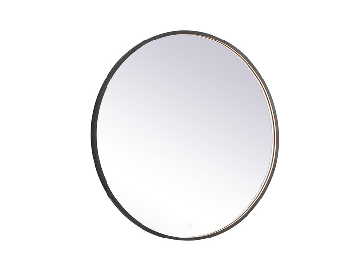 Elegant Lighting MRE6039BK Modern Pier Mirror Black