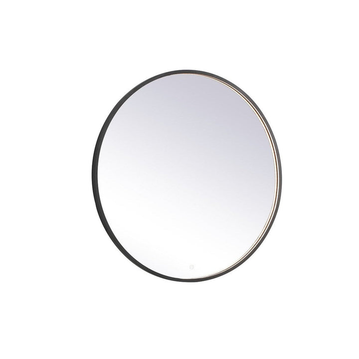 Elegant Lighting MRE6039BK Modern Pier Mirror Black