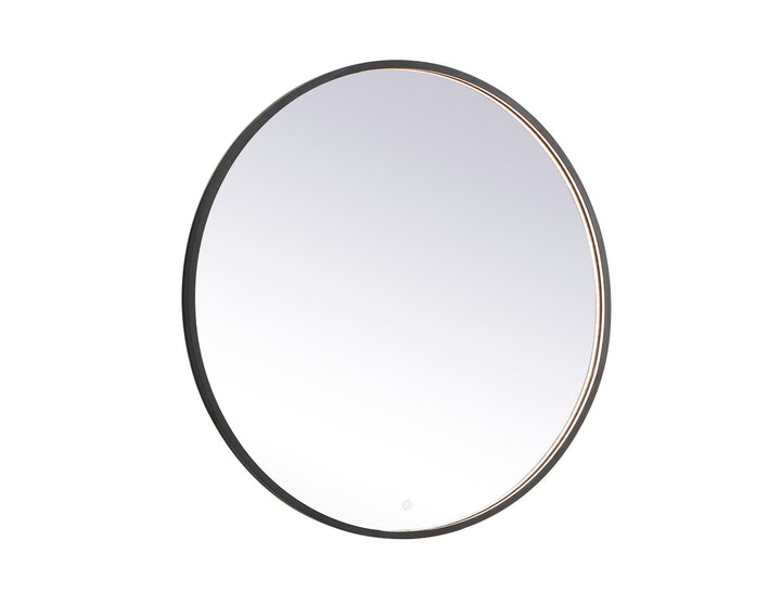 Elegant Lighting MRE6042BK Modern Pier Mirror Black