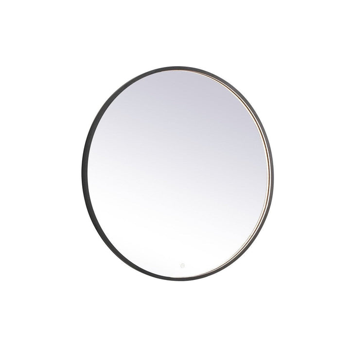 Elegant Lighting MRE6042BK Modern Pier Mirror Black