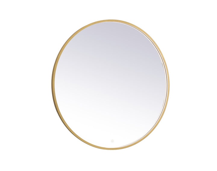 Elegant Lighting MRE6042BR Modern Pier Mirror Brass